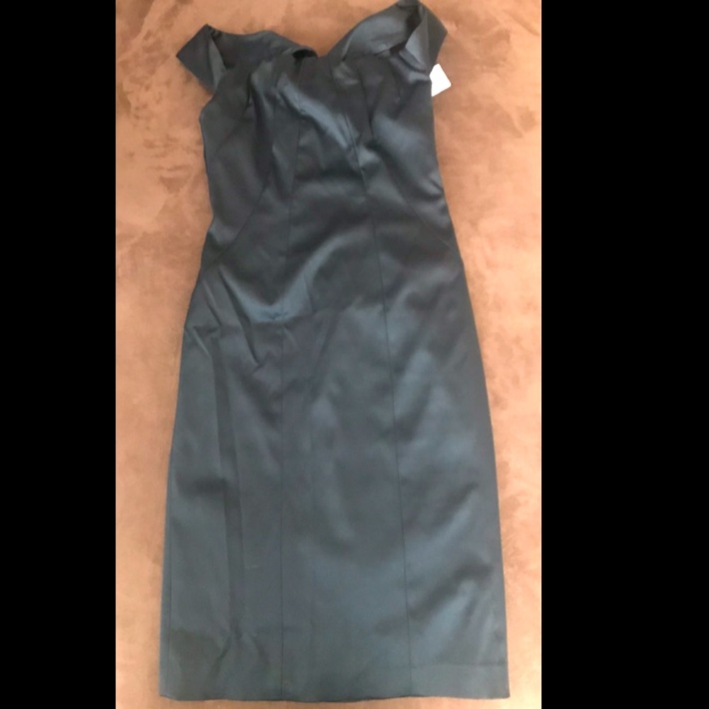 NWT ELIZA J Tie back Sateen Cocktail Dress
